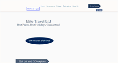 Desktop Screenshot of elitetravelltd.com