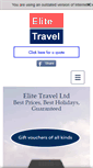 Mobile Screenshot of elitetravelltd.com